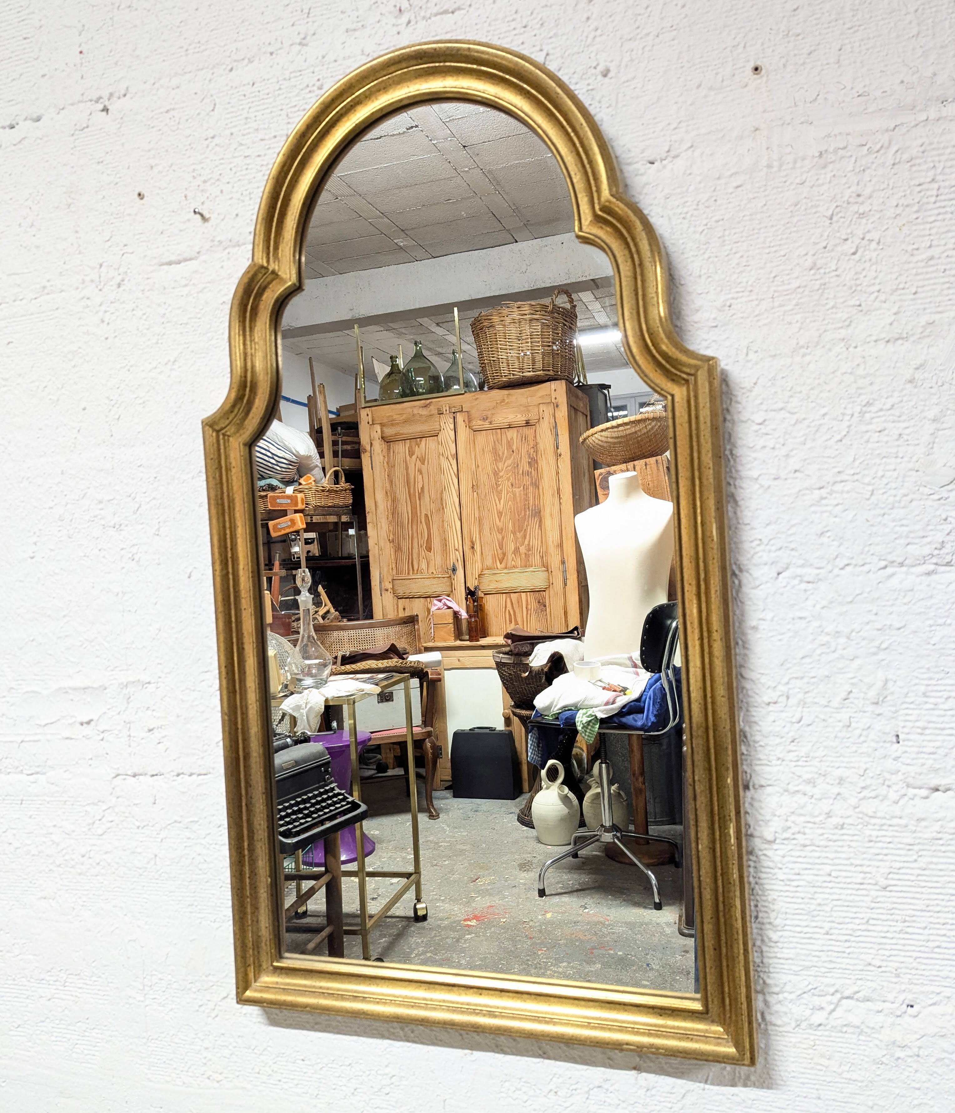 Miroir bois doré 105cm