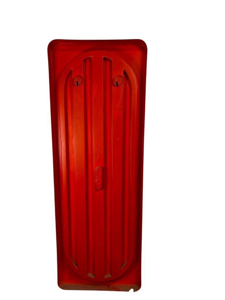 Miroir vintage orange style spatial / miroir mural