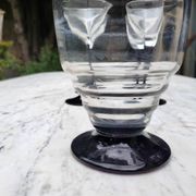 4 verres à cocktail et carafe assortie