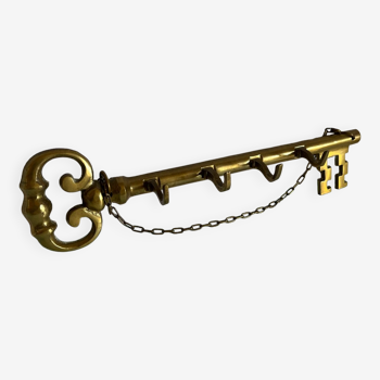 Vintage brass keychain