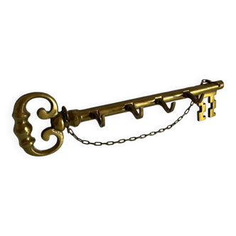 Vintage brass keychain