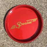 Advertising metal tray