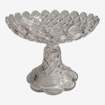 Standing crystal dish