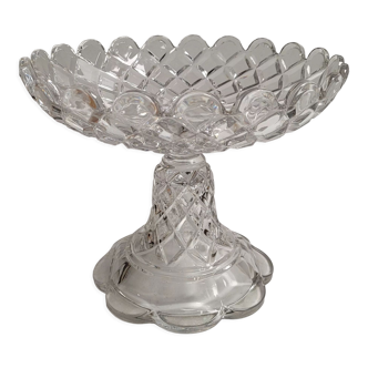 Standing crystal dish