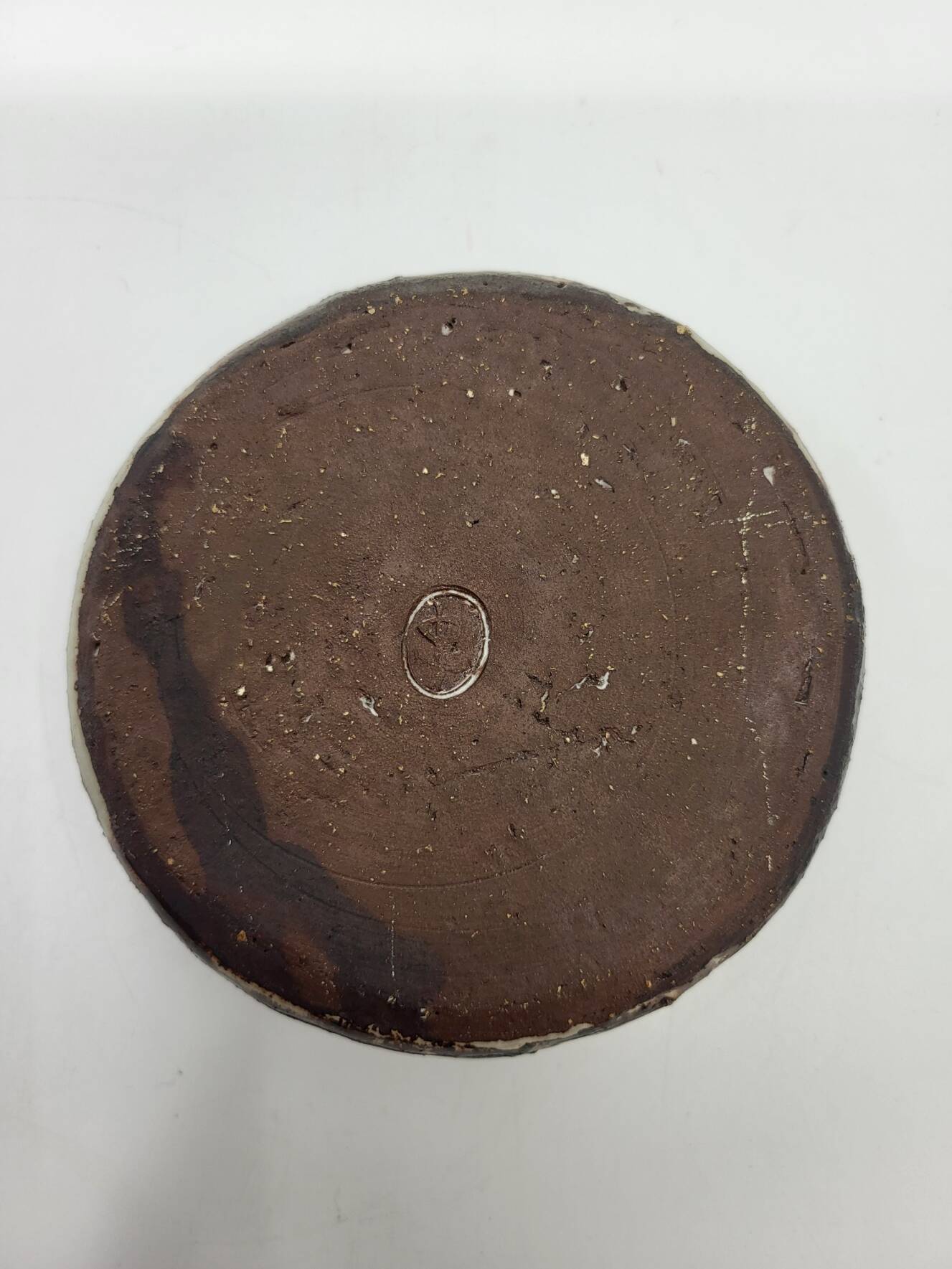 Brutalist style ceramic stoneware vase