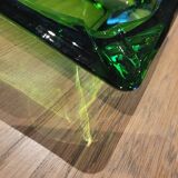 Cendrier en verre vert