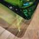 Green glass ashtray