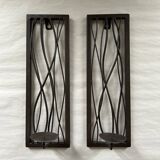 Pair of Brutalist Candlesticks