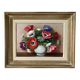 Painting painted in oil on canvas representing a bouquet of flowers signed Surgeon
