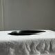 Vintage circular plate with pearl stripe D27