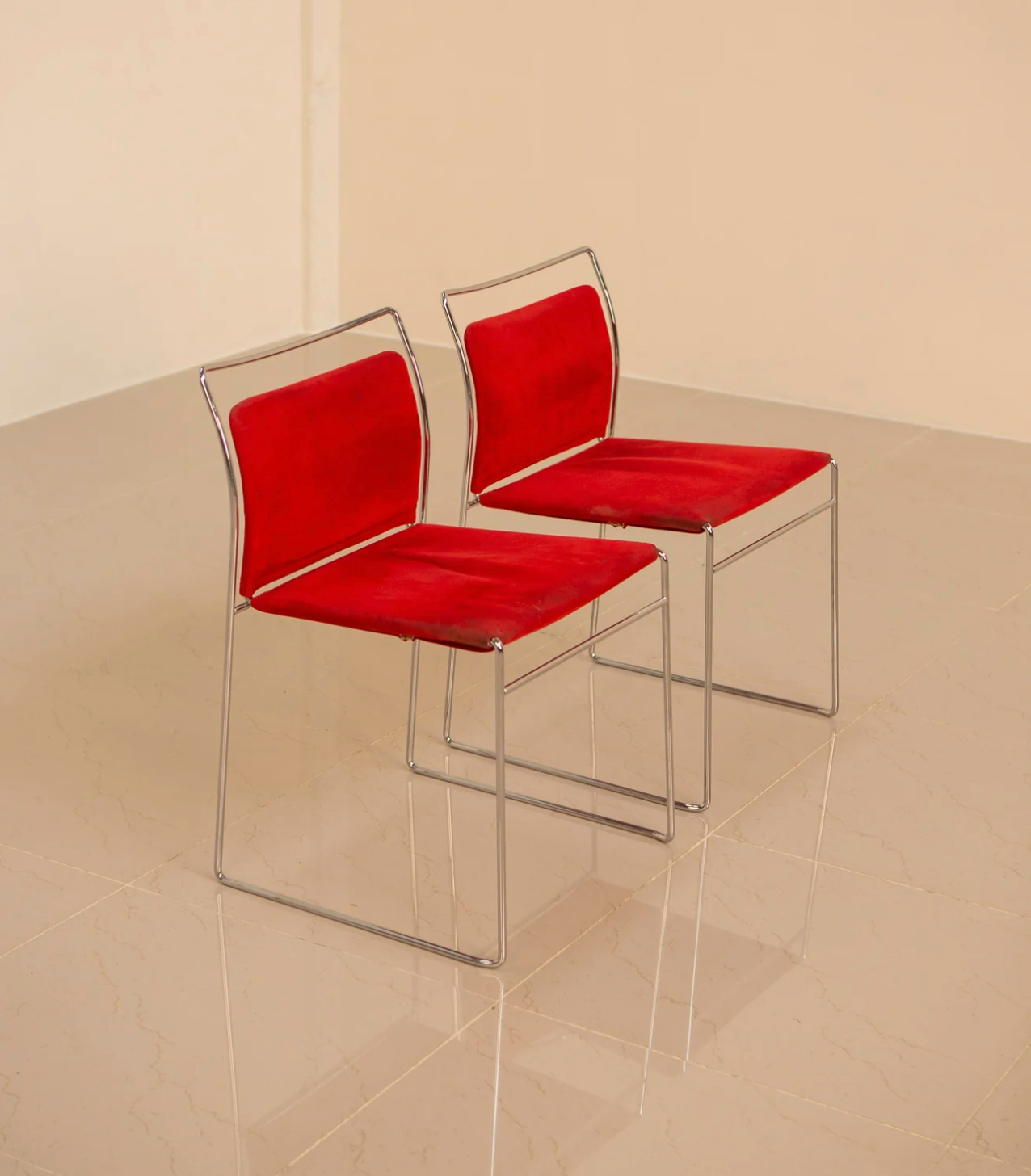 Pair of chairs "Tulu" by Kazuhide Takahama for Cassina 80's