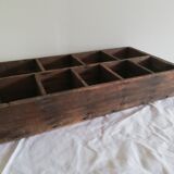 Boite avec compartiments menuiserie vintage