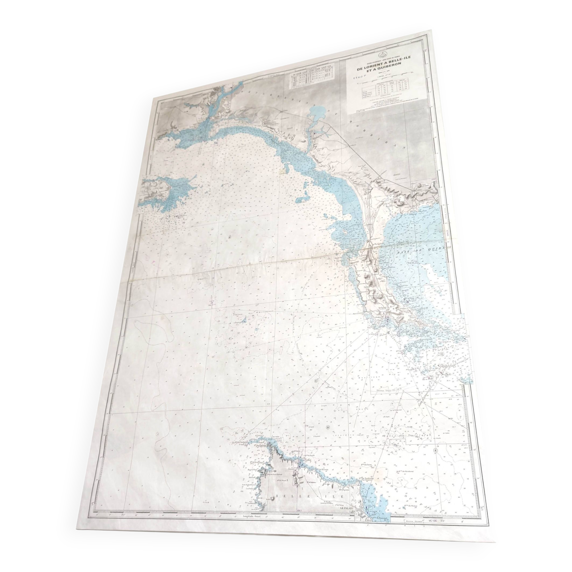 Map of Finistère and Morbihan, Atlantic coast of France