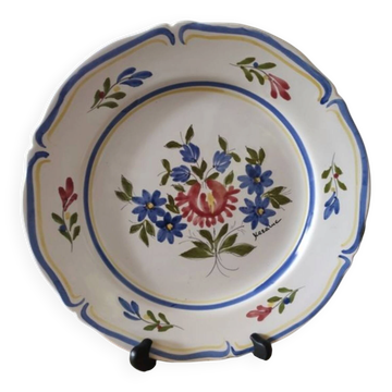 Large decorative plate, Quimper