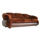 Vintage Italian 3 seater sofa velvet 1970s