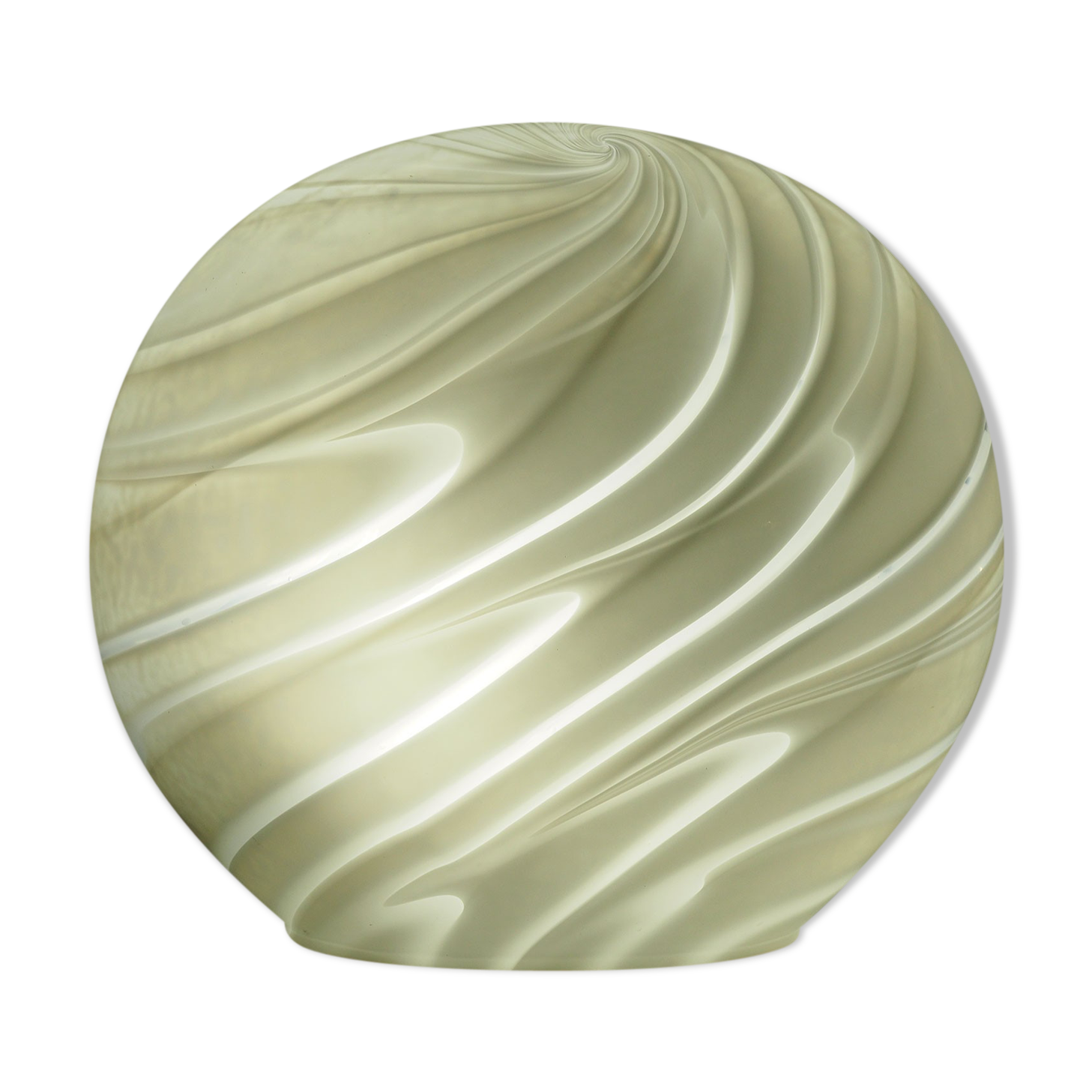 Italian art glass disc table lamp by Vetri Murano, 1970