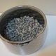 Round glazed ceramic bamboo or hyacinth pot
