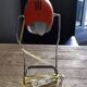 Orange metal lamp