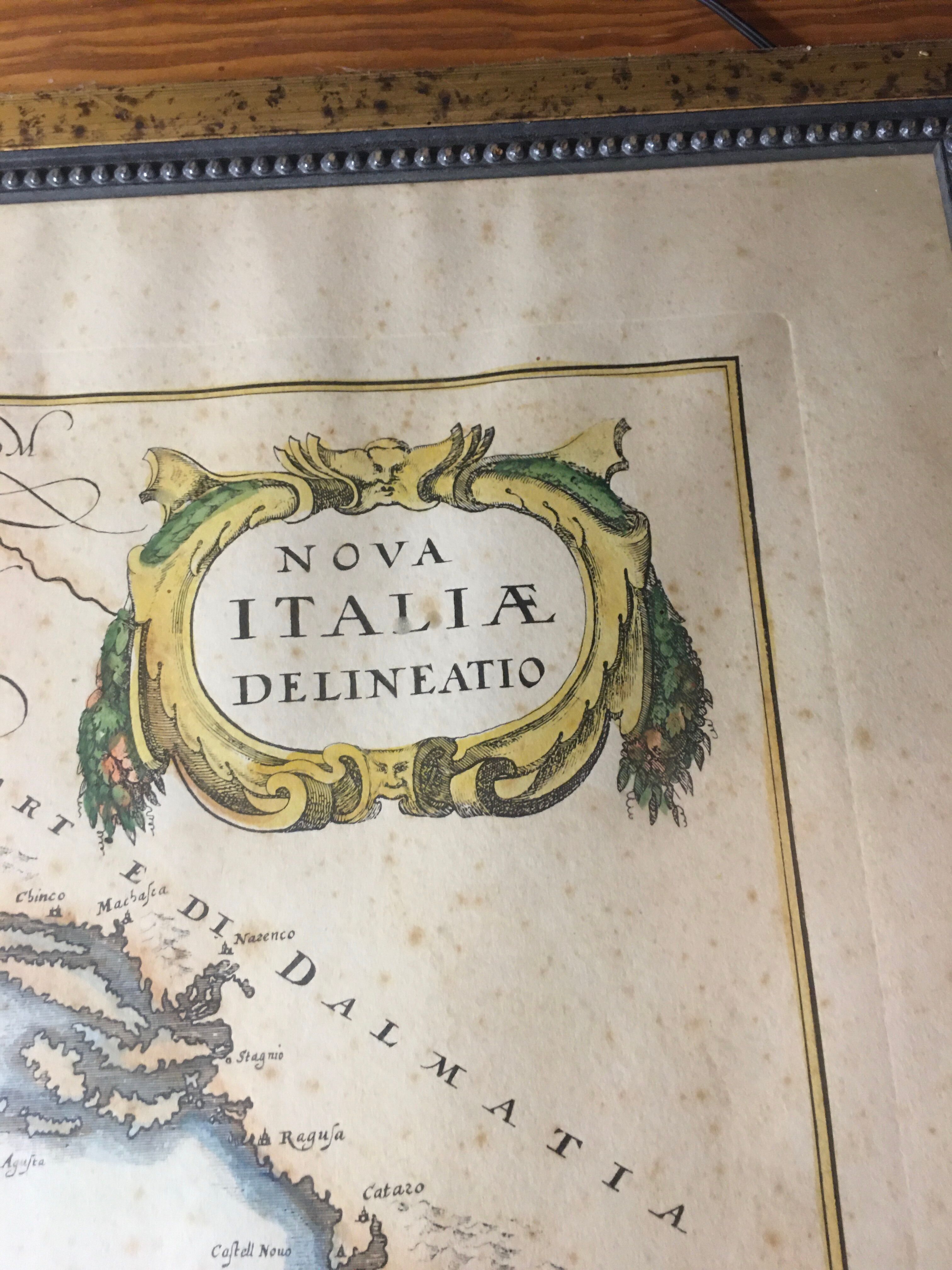 Carte ancienne Italie XIX