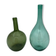 Set of 2 glass bottles souffle xx eme type dame jeanne