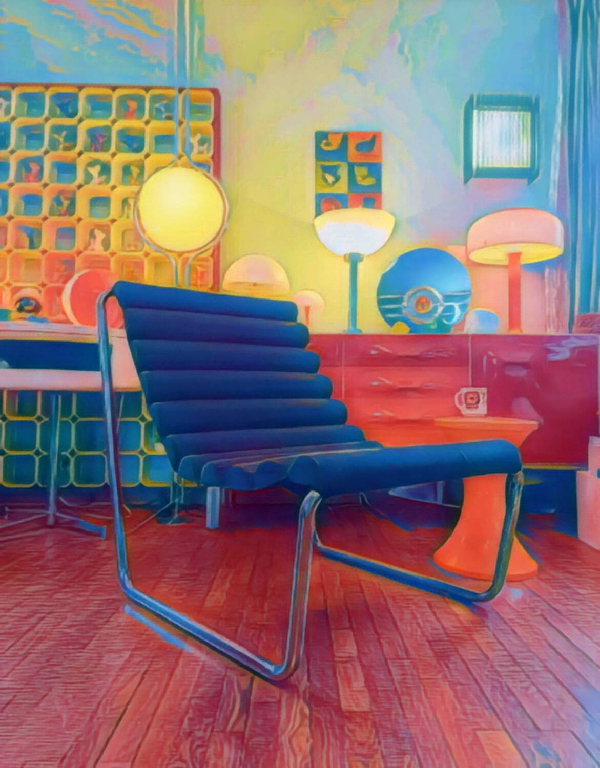 Fauteuil suspendu
"boudins" Dlg Michel BOYER1970