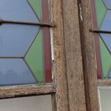 French window withstained glass