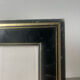 Antique black leather  with gilding frame measurements 19 cm x 15 cm