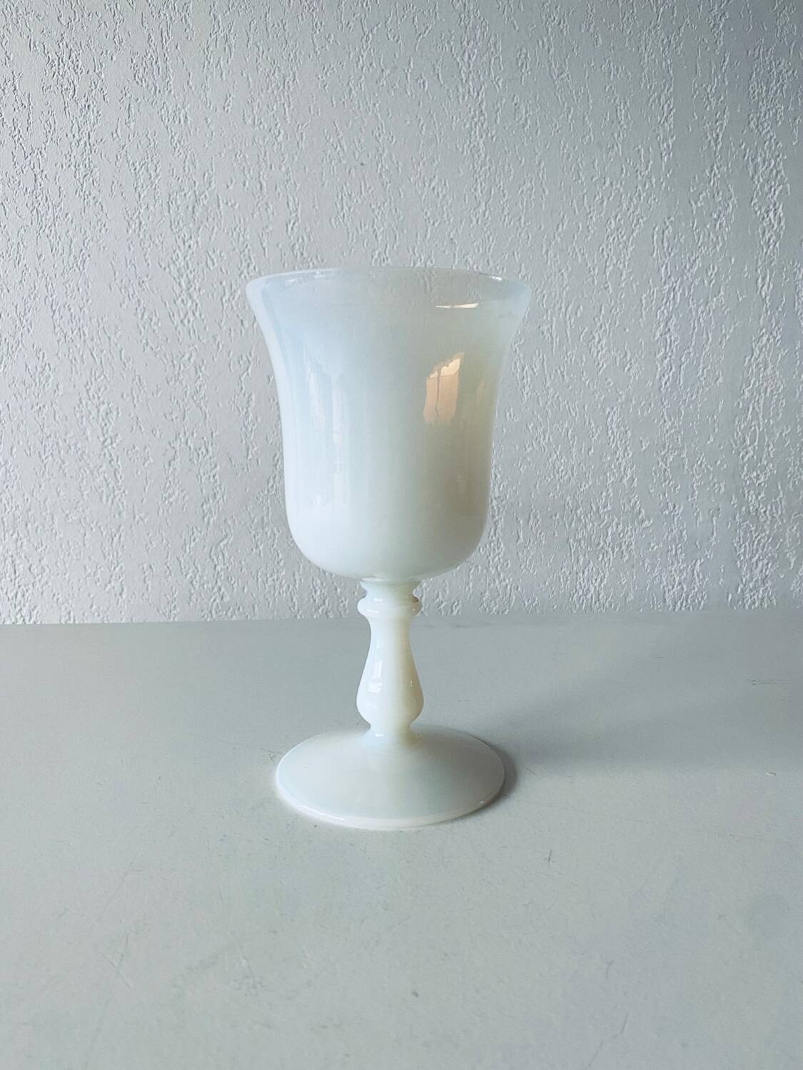 Antique white opaline vase
