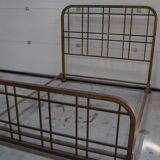 Bed art deco brass 150x190