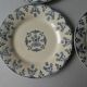 Set of 6 plates Gien iron earth, model Florence