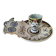 Geo Martel egg service Desvres no. 1687 – Lambrequin decoration