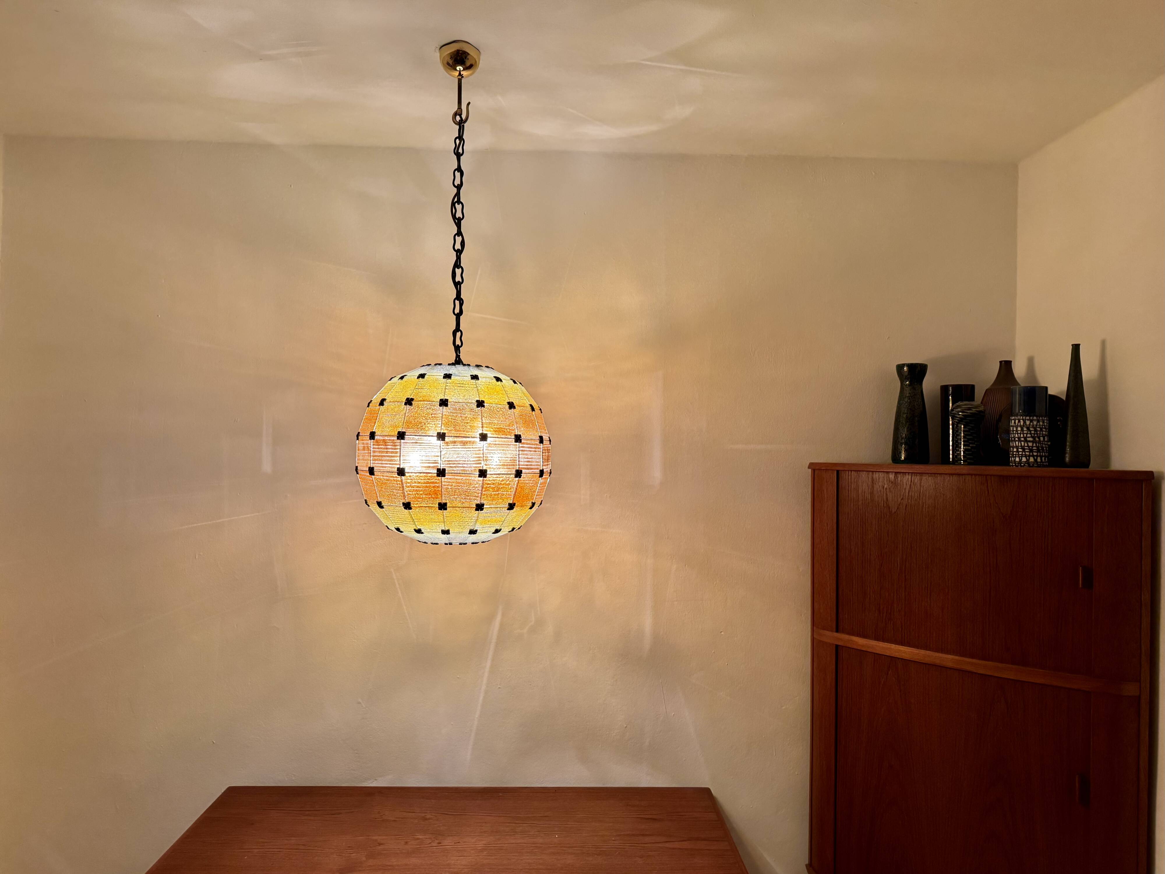 Amazing Colorful Glass Ball Pendant Lamp