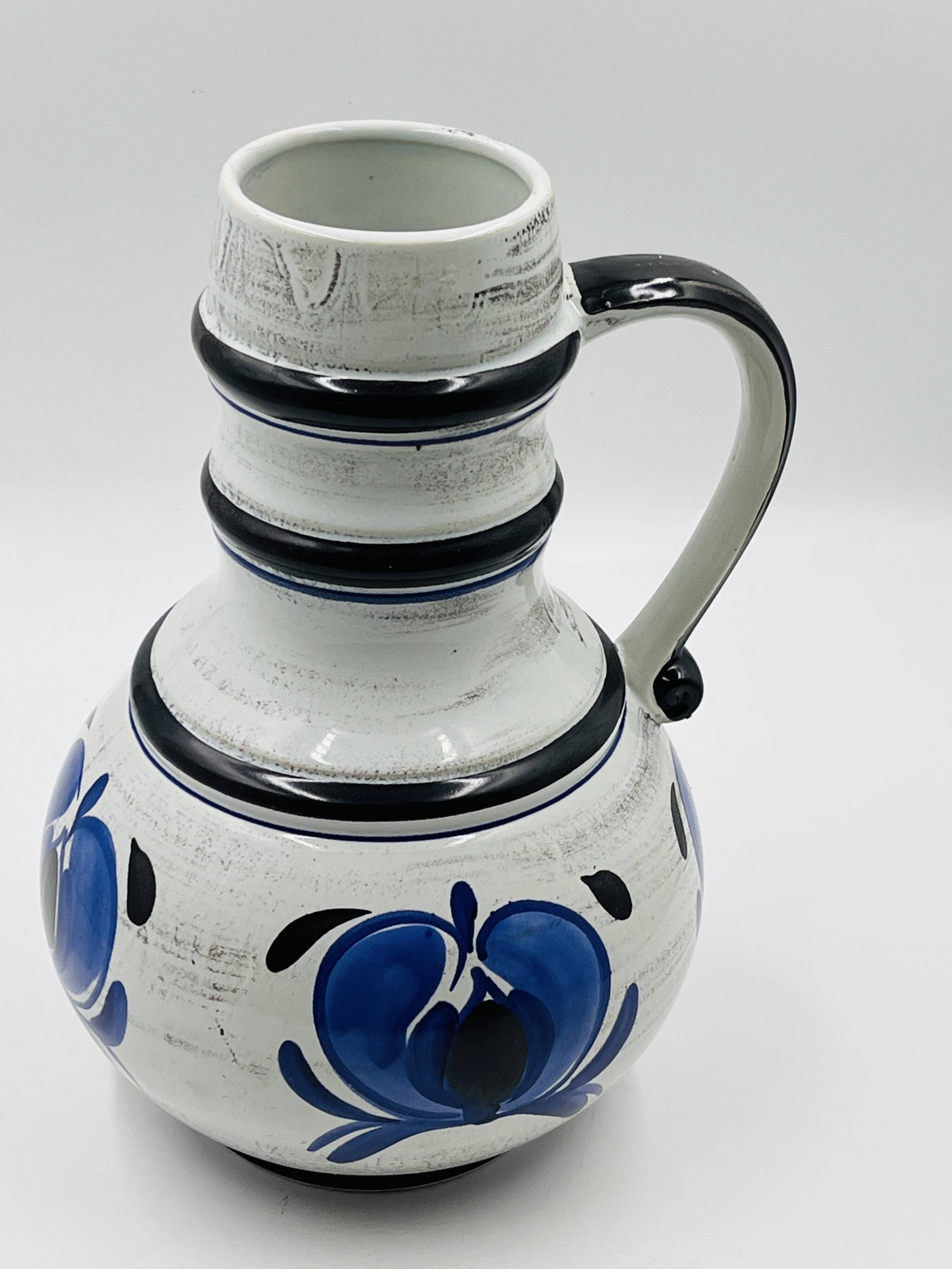 West German vase with handle