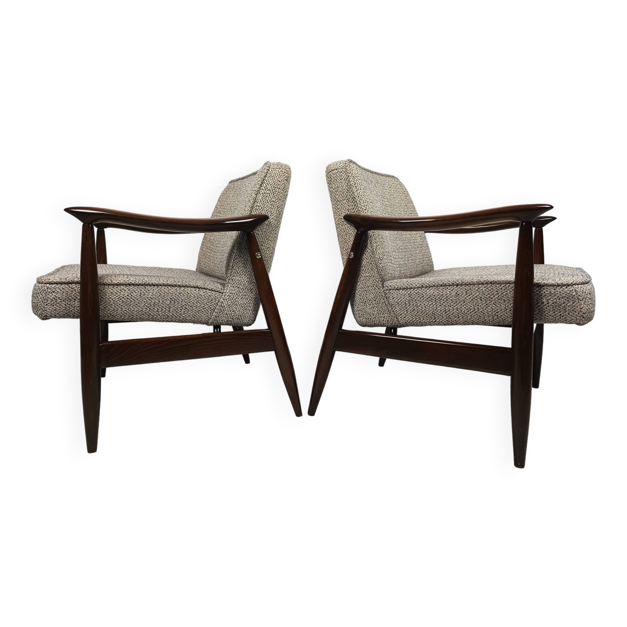 Vintage gfm-87 armchairs by Juliusz Kędziorek set of 2