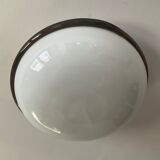 Vintage ceiling lamp in opaline and glass paste