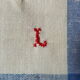 12 old tea towels in new mestizo monogram L