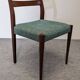 Set of 4 Scandinavian teak chairs, Denmark circa 1960.