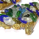 Appliques murales vintage italiennes en verre de Murano, lot de quatre