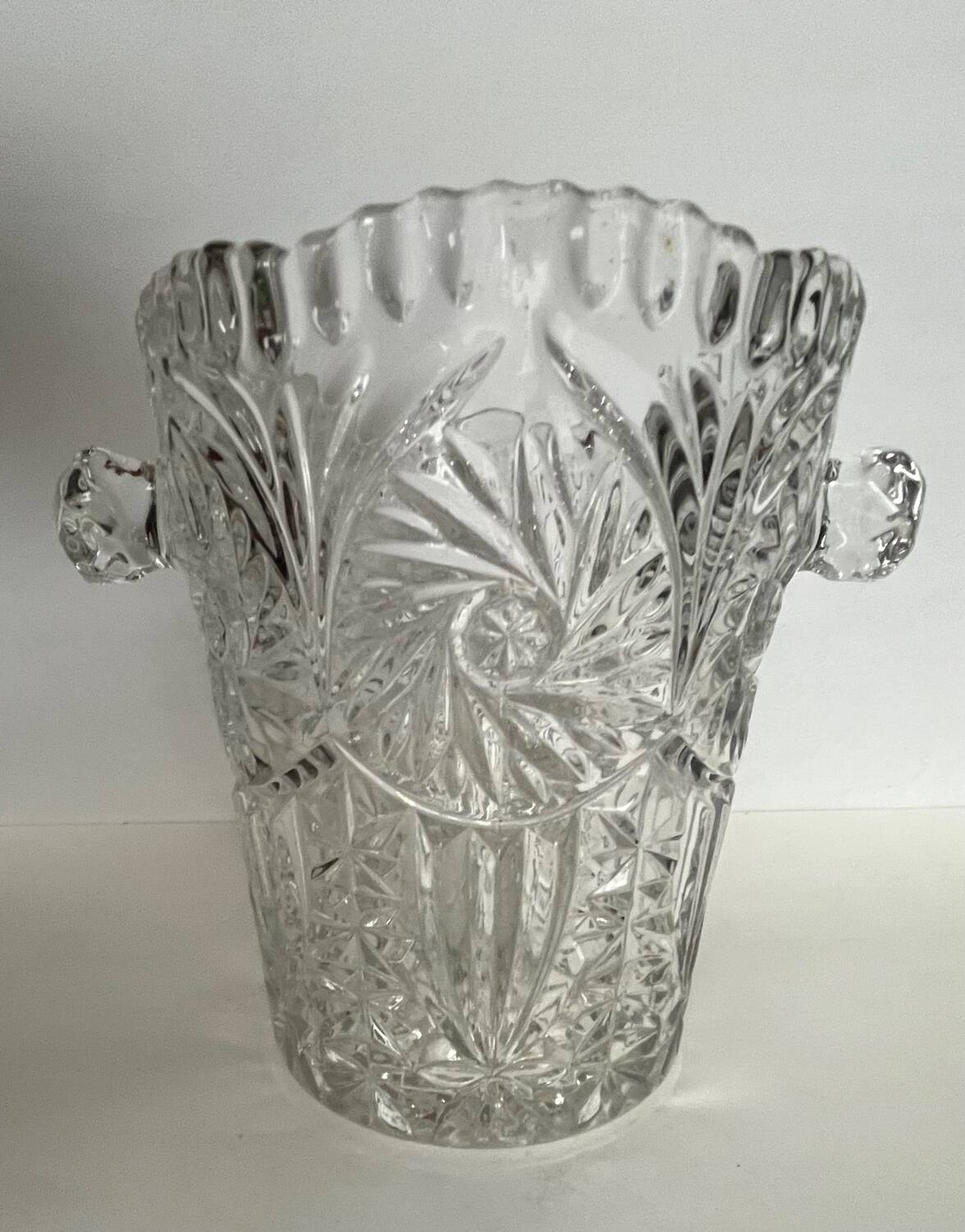 Vintage Glass Ice Bucket