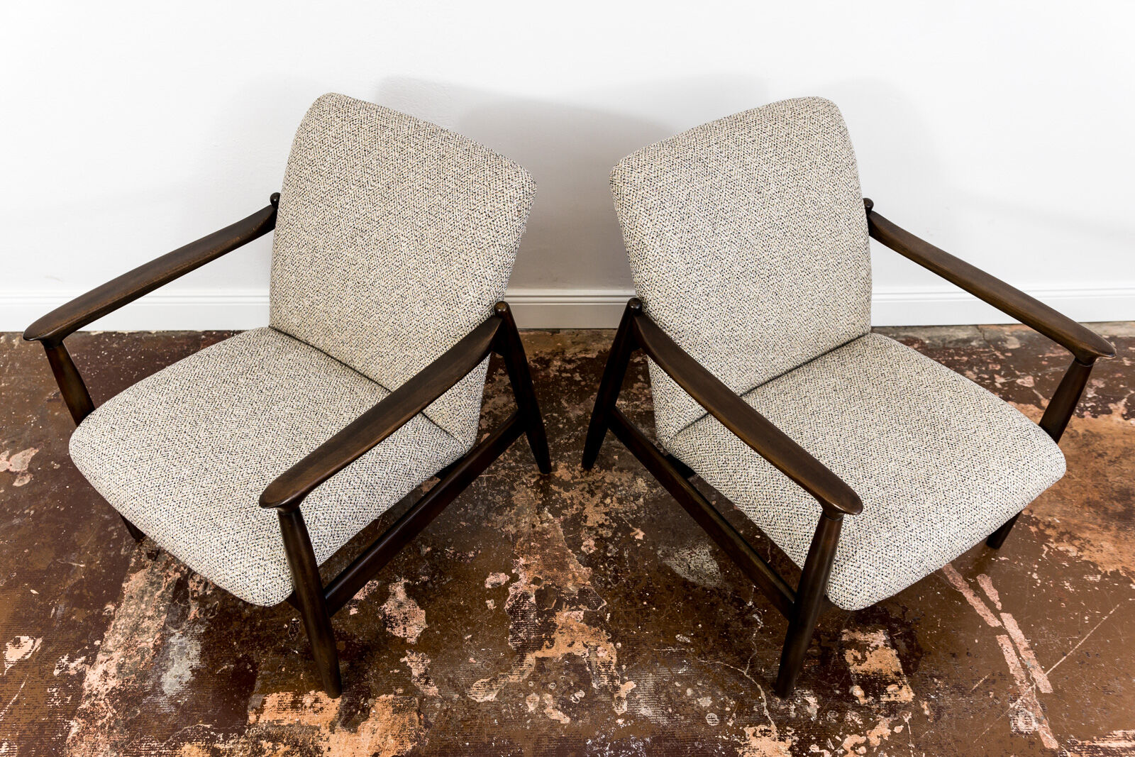 Pair of GFM-64 armchairs by Edmund Homa, 1960s