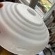 Translucent glass saucer suspension