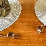 Pair of Brutalist table lamps by Irv Bramberg, 1960s