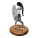 Vintage unique Italian metal figure table lamp
