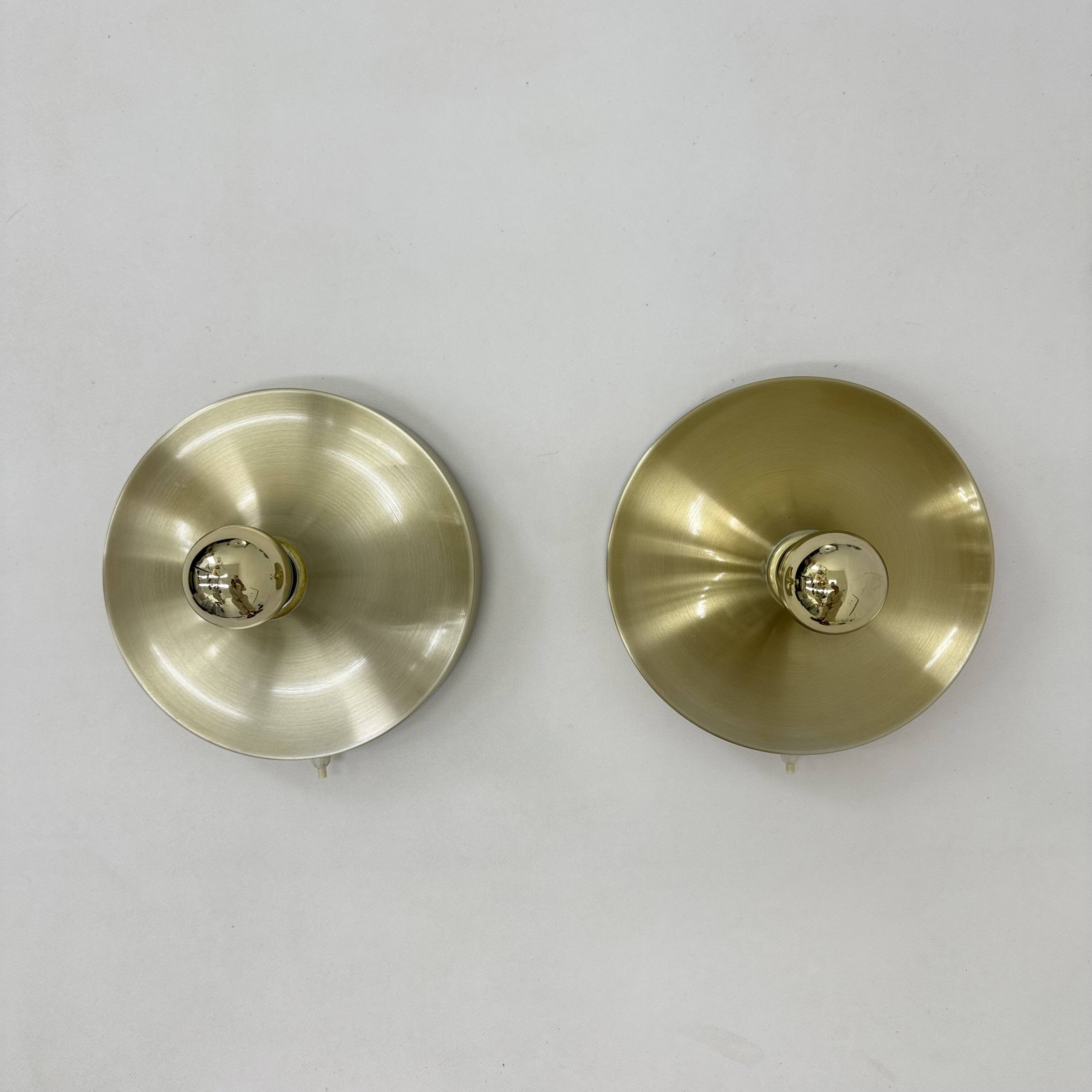 Mid-century design honsel space age disc lamp , 1970s attributed to Charlot