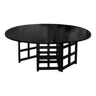 Tavolo ovale - consolle Ds1 by Charles Rennie Mackintosh for Cassina, 1975