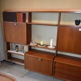 Système mural Wall-Unit Alfred Hendrickx pour Belform en Teck 1960's