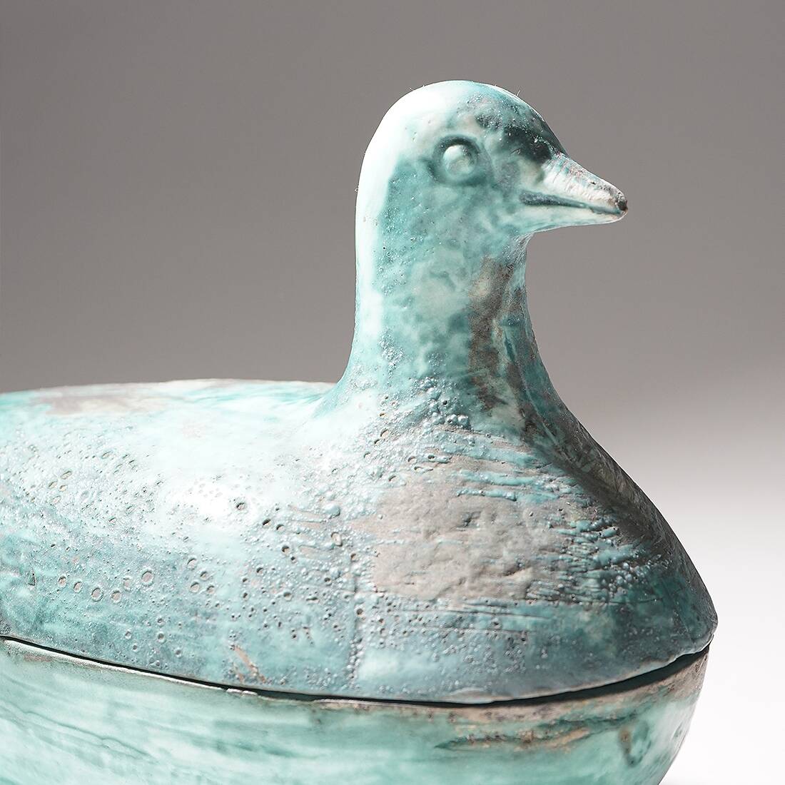 Ceramic box in the shape of a bird, 1960s