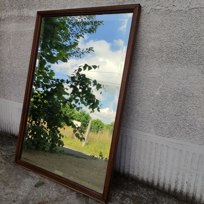 Old beveled mirror, trumeau