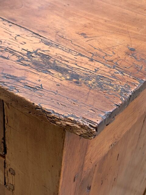 Antique solid wood sideboard