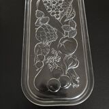 Vintage thick glass cake dish